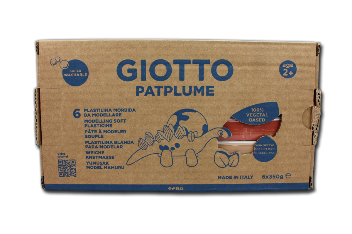 Giotto Patplume Modellervoks Hudfarver 6x350 G Modellervoks MakeMake Dk