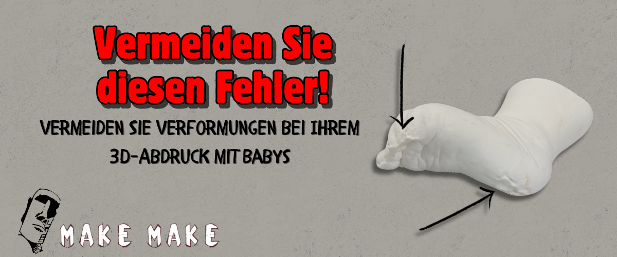 Vermeiden Sie Verformungen beim 3D-Abguss mit Babys