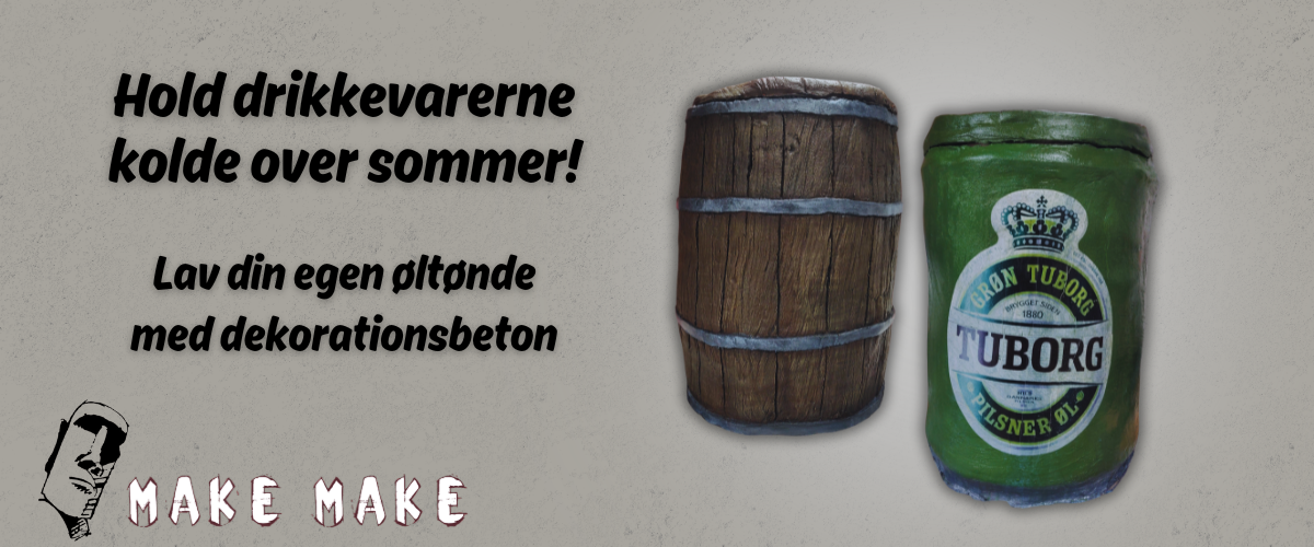 Hjemmelavet ltnde lavet i dekorationsbeton