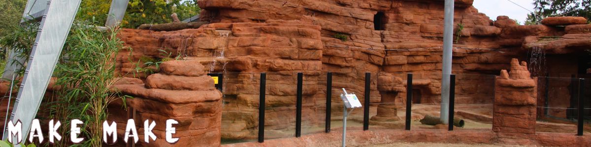 Artificial rocks build with MakeMake Concrete Clay.