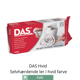 DAS Hvid - En selvhærdende ler i hvid farve