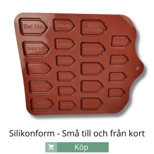 Silikonform - små till och från kort