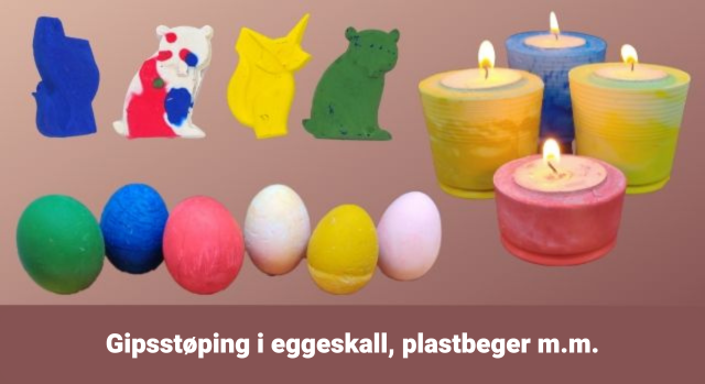 Vær kreativ med gips.