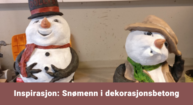 Snømenn i dekorasjonsbetong – guide