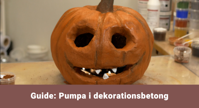 Pumba i dekorationsbetong - Guide