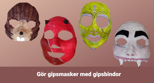 Gör gipsmask i gipsgaze