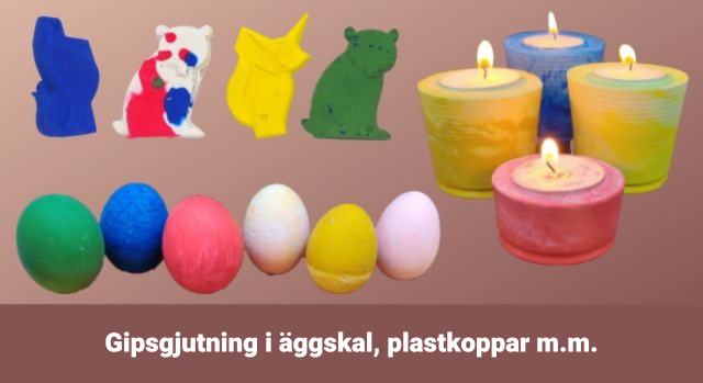 Var kreativ med gips.