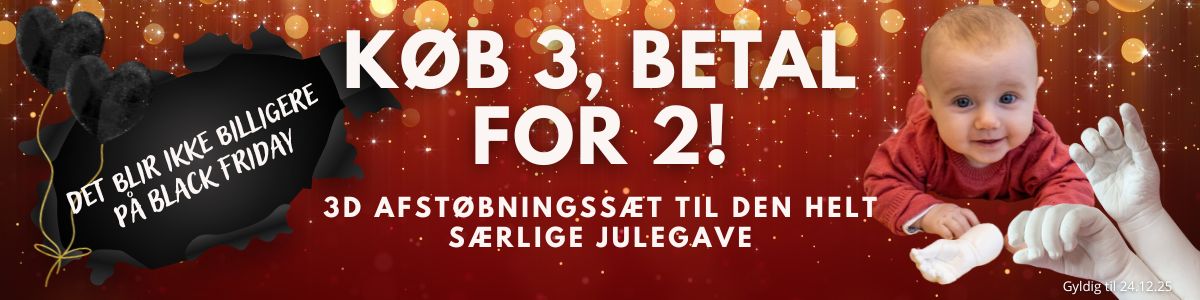 3 for 2 for 3D afstøbningsæt på julebanner