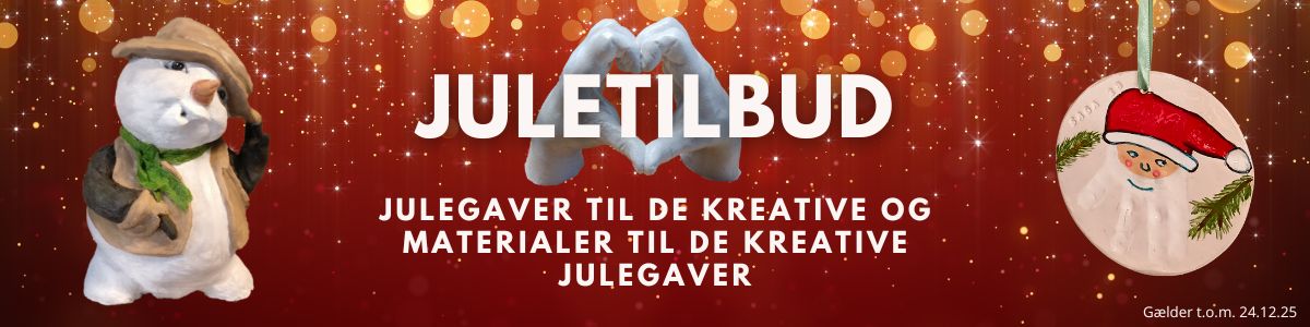 Juletilbud til de kreative og materiale til de kreative julegaver.
