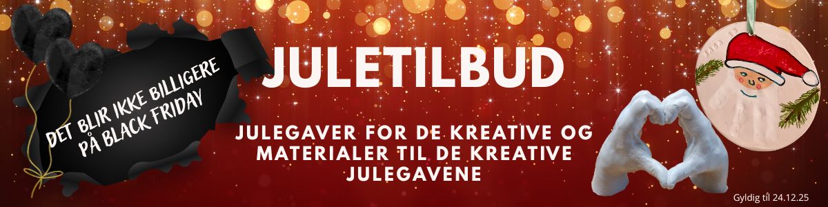 Juletilbud til de kreative og materialer til kreative julegaver – det blir ikke billigere enn på Black Friday.