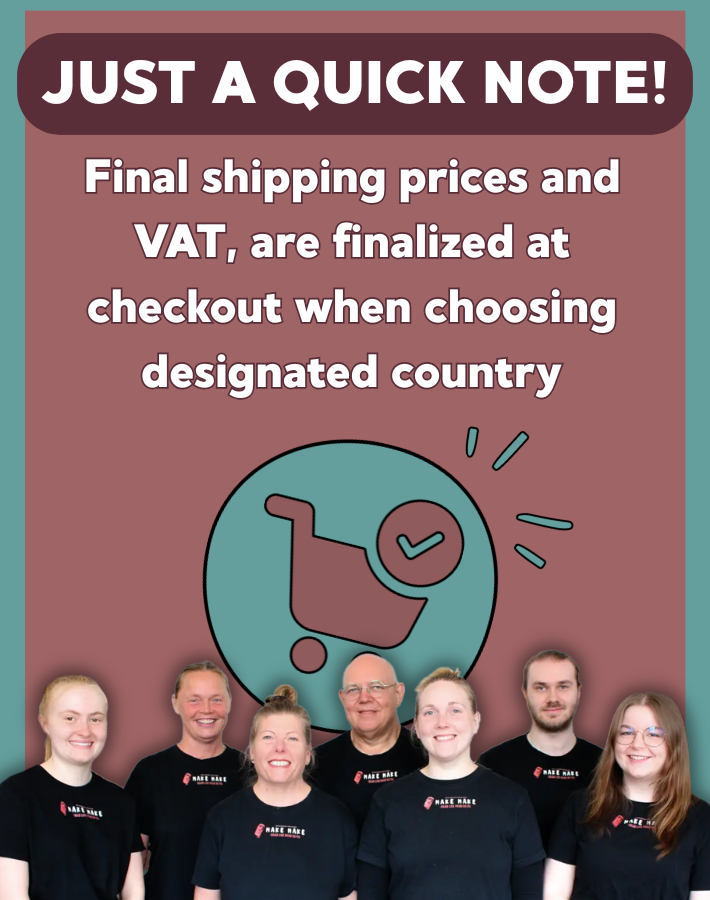 Final shipping prices and VAT are finalized at checkout