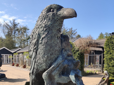 Giant raven made of ConcreteClay