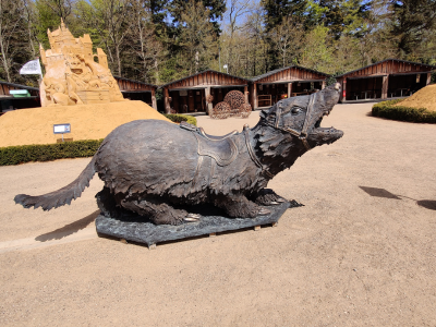 Giant warrior weasel made with ConcreteClay