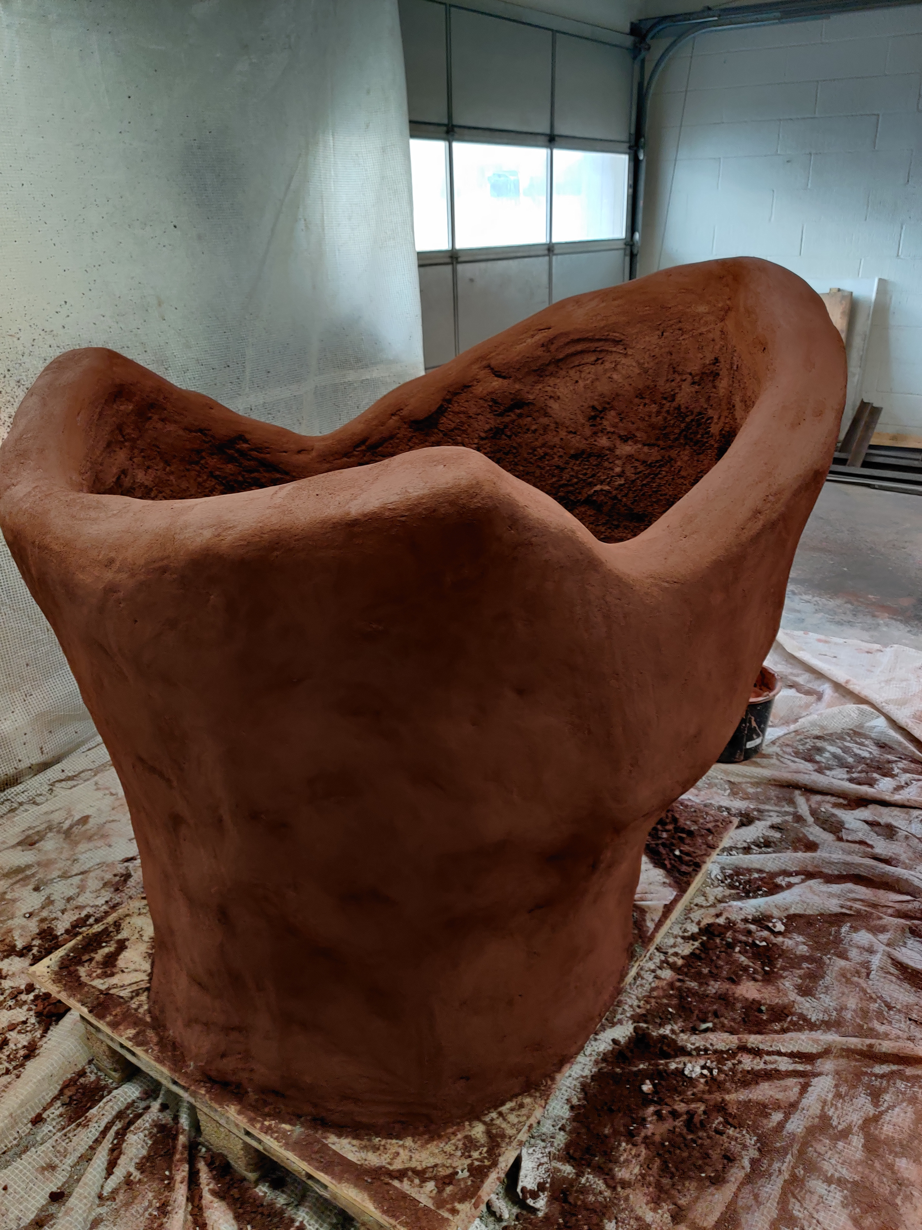 Giant flowerpot made with ConcreteClay