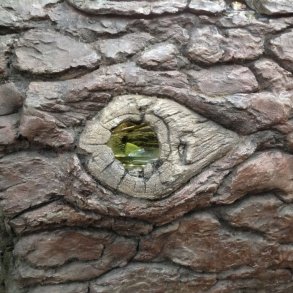 Tree with branch cut off made with ConcreteClay and painted with Colour Fix and pigments.