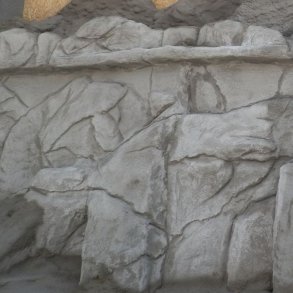 Artificial rockwall made with MakeMake ConcreteClay.