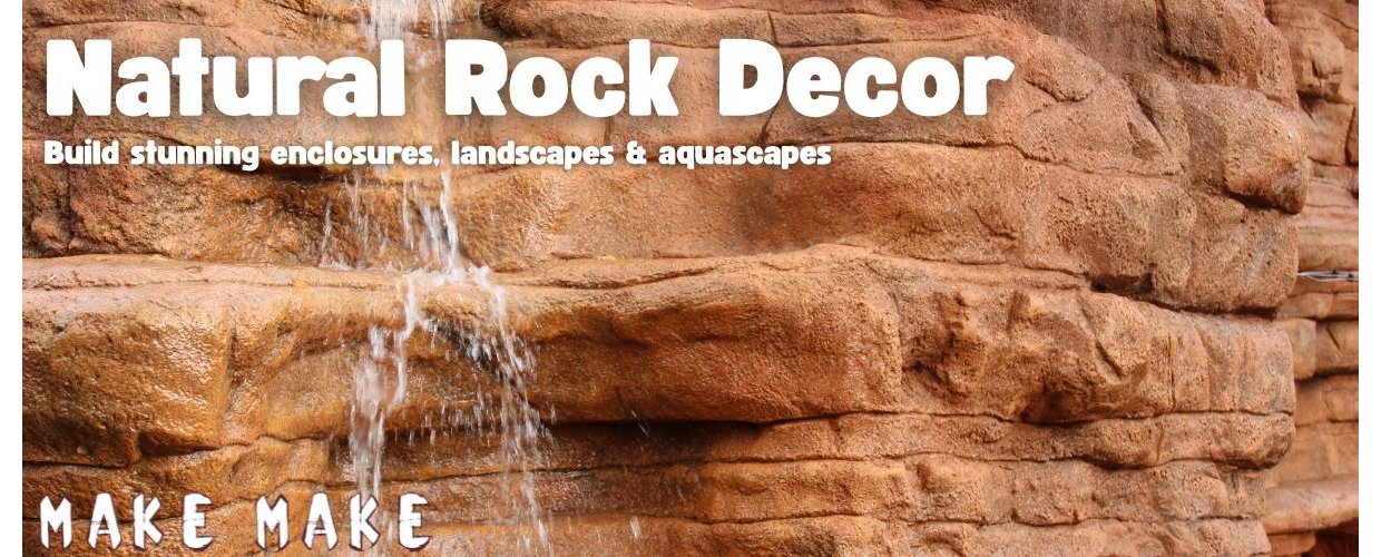 Artificial rocks made with MakeMake ConcreteClay.