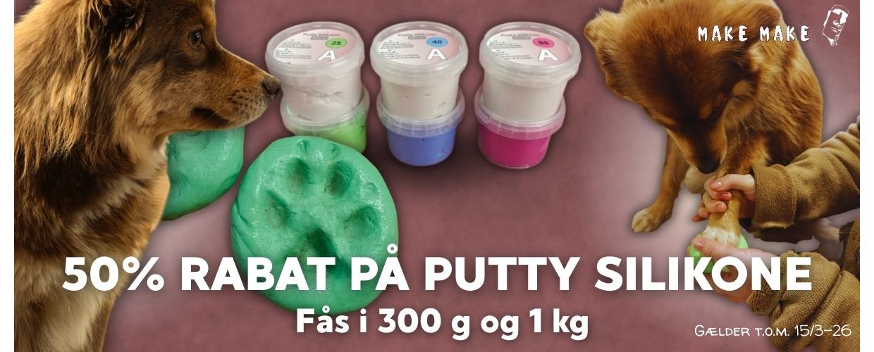 Putty silikone til hurtige aftryk og afst�bninger