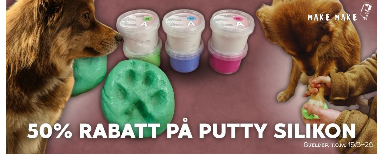 50% RABATT P� PUTTY SILIKON