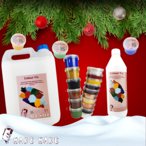 Juletilbud p den bedste maling til beton, gips og selvhrdende ler - Colour Fix og farvepigmenter.