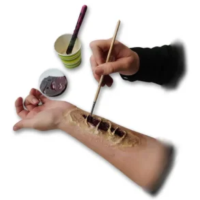 Lag falske sår til Halloween