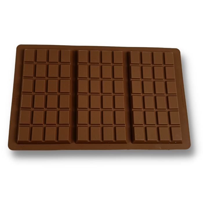 Silikoneform - Chokoladeplade, 3 celler