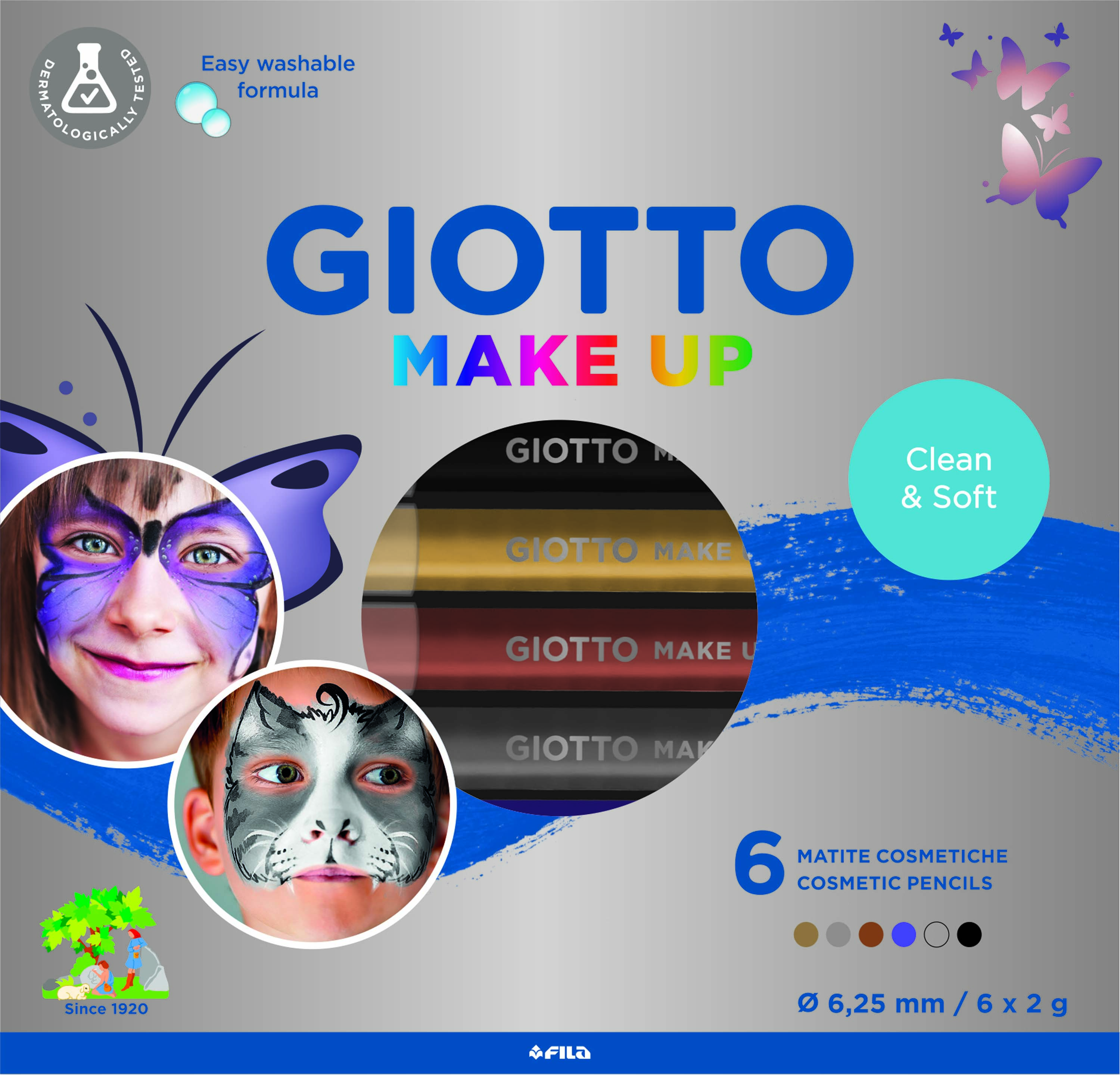Giotto Makeup blyanter metallic 6 stk