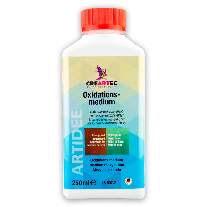 Oxidationsmedium - "rustik rødbrun - ir/græsgrøn" 250 ml