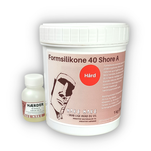 Formsilikone - Hård (40 Shore A) 1 kg