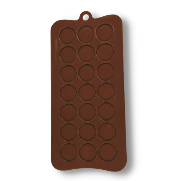 Silikonform - Flate sirkler 2,5 cm