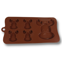 Silikoneform - Rensdyr Rudolf