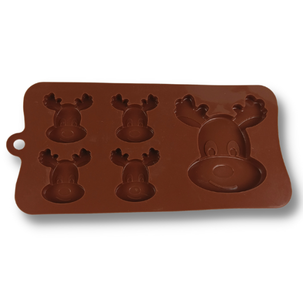 Silikoneform - Rensdyr Rudolf