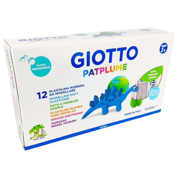 Giotto Patplume Mjuk Modellera 12x150 g