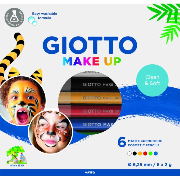 Giotto Makeup blyanter klassiske farver 6 stk