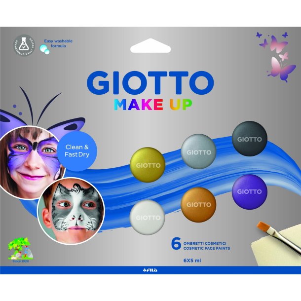 Giotto Make Up Ansiktsfrg metallic 6x5 ml 