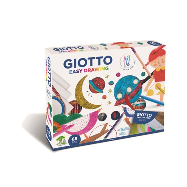 Giotto Art Lab Easy Drawing 68 delar