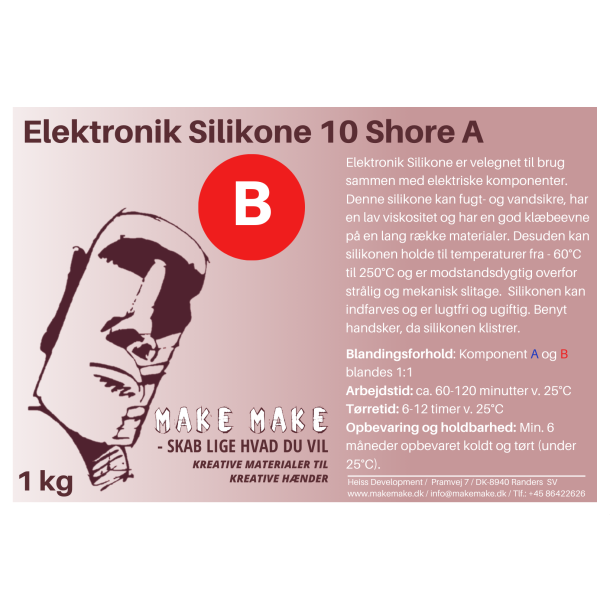 Elektronik Silikone 10 Shore A 2 kg kit