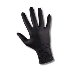 Sorte Nitrilhandsker 100 stk. - kraftige