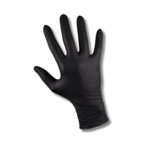 Sorte Nitrilhandsker 100 stk. - kraftige