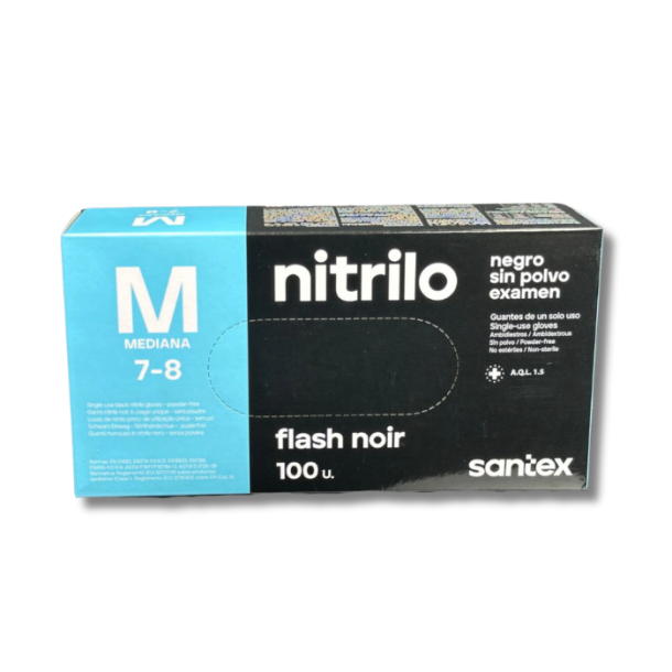 Sorte Nitrilhandsker 100 stk. - kraftige