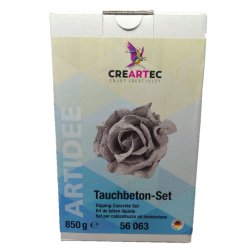 Betongdoppsatser fr frska blommor och tyger