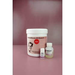 Spartelbar silikon - Flytande Silikone (40 Shore A) 1 kg + thix