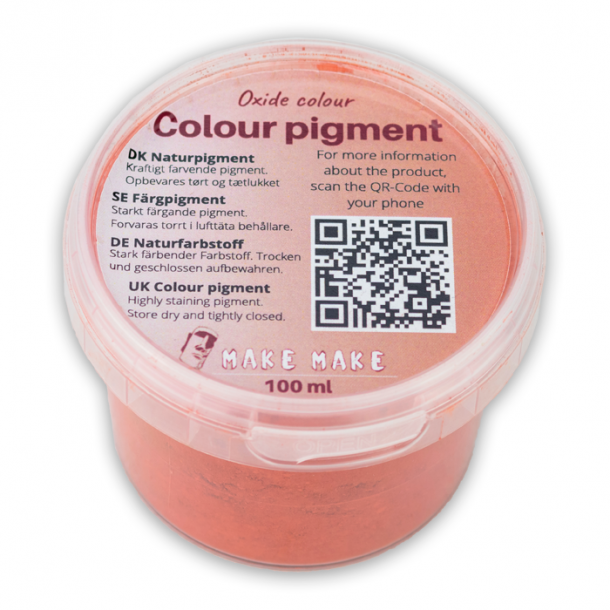 Rd Naturfarvepigment (teglrd) 100 ml (33,00 DKK)