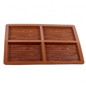 Silikonformen - Rinde (4 Vertiefungen)