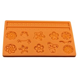 Silikonform - Blomster mnster