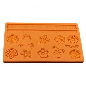 Silikonformen - Blumenmuster