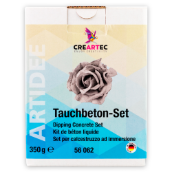 Betongdoppsatser fr frska blommor och tyger