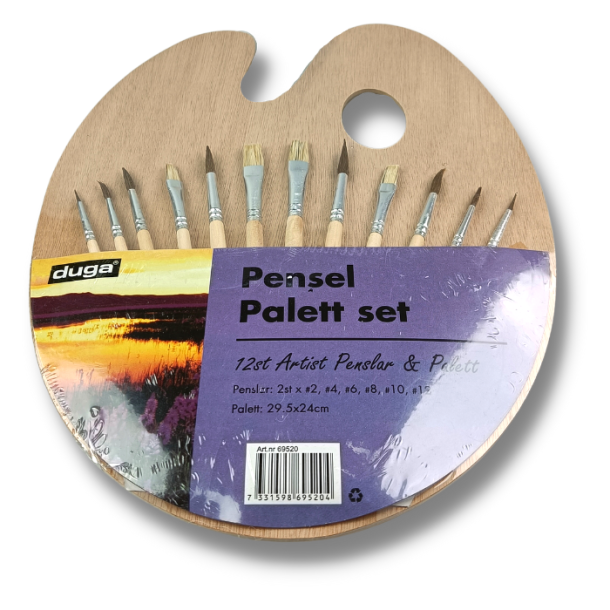 Pensel Palett set - 12 st