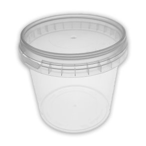 365 ml Plastikbehlter mit Deckel (10 Stck)