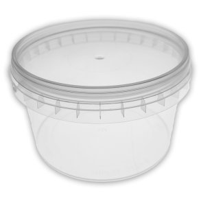 480 ml Plastikbehlter mit Deckel (10 Stck)